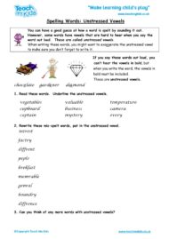 Worksheets for kids - spelling_words,_unstressed_vowels_4
